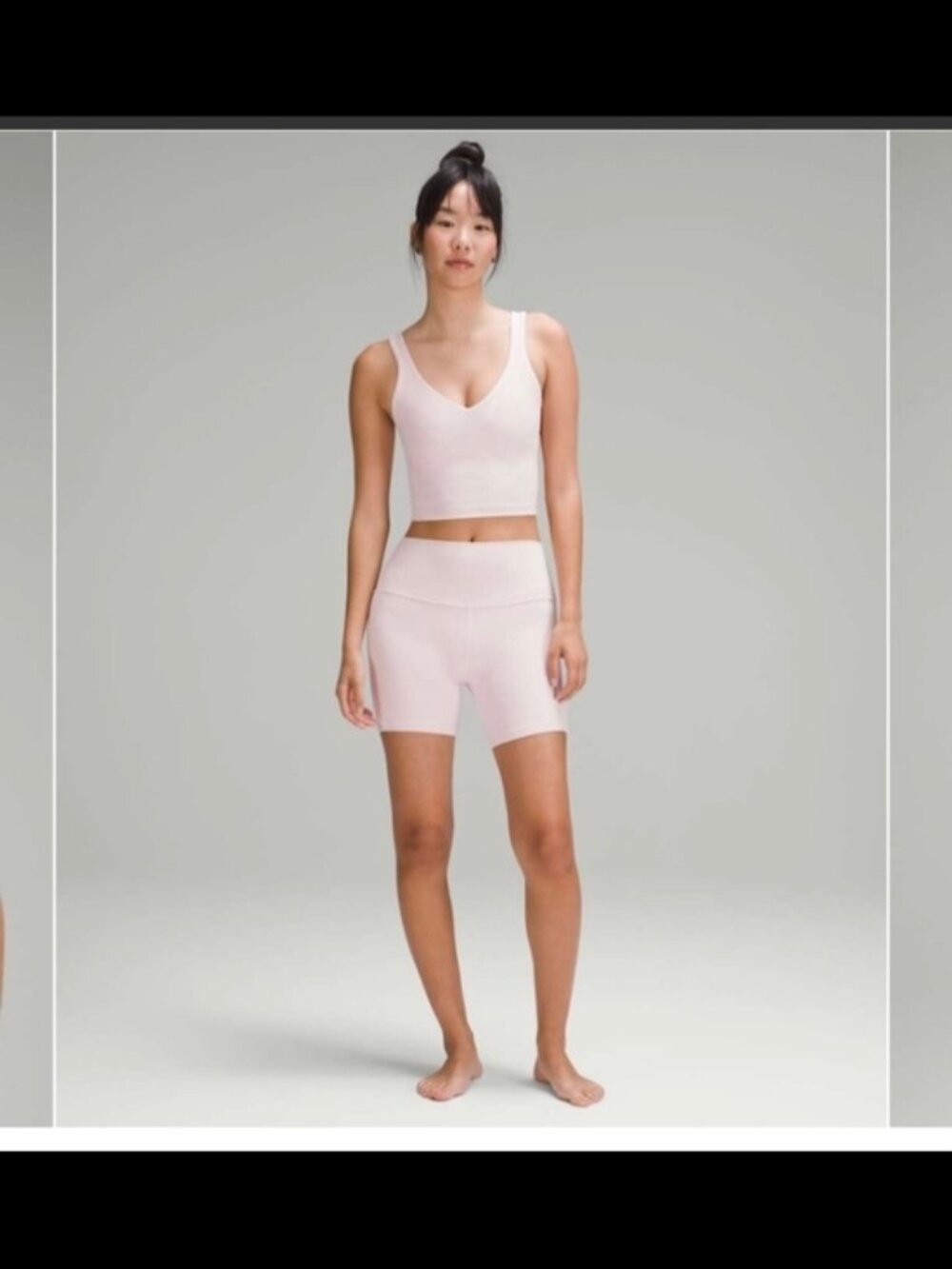 lululemon athletica Light Pink Seamless Scoop Crop Top